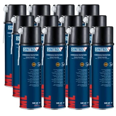 Abbildung von REJEL Dinitrol ml Penetrator Wachs, 12 x 500 Aerosol mit Verlängerungsdüse