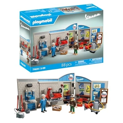Abbildung von Playmobil® Konstruktions Spielset 60s Vespa Garage (71620), Vespa, (88 St), Made in Europe