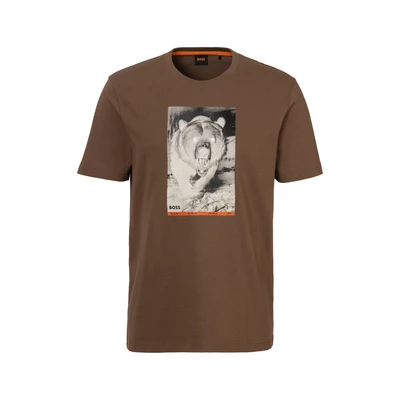 Abbildung von BOSS ORANGE T Shirt &quot;Te Wilds&quot;, mit Rundhalsausschnitt