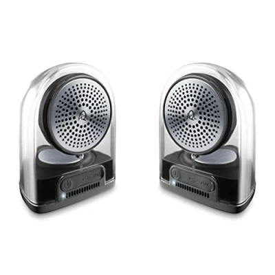 Abbildung von AQL Concerto Tragbarer kabelloser Bluetooth v4.2 Lautsprecher mit Hartschalenkoffer 8 Stunden Akkulaufzeit 6 W Leistung Reichweite 10 m. Schwarz