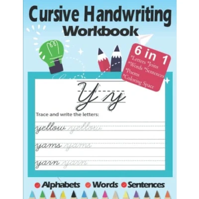 Abbildung von Cursive Handwriting Workbook: A Words Writing And Tracing Practice Book For Kids, Teens Adults