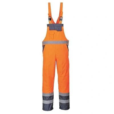 Abbildung von Portwest Kontrast Latzhose ungefüttert, Größe: M, Farbe: Orange/Marine, S488ONRM
