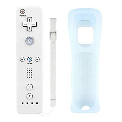 Abbildung von Mribo Wii Controller, Ersatz Spiel Controller mit Silikonhülle und Handgelenkschlaufe, für Nintendo U