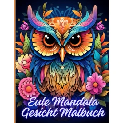 Abbildung von Eule Mandala Gesicht Malbuch: Zauberhafte Eulen Mandalas zum Ausmalen und Entspannen