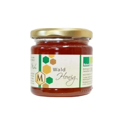 Abbildung von Bio Waldhonig, Honig direkt vom regionalen Imker, 250 g Glas