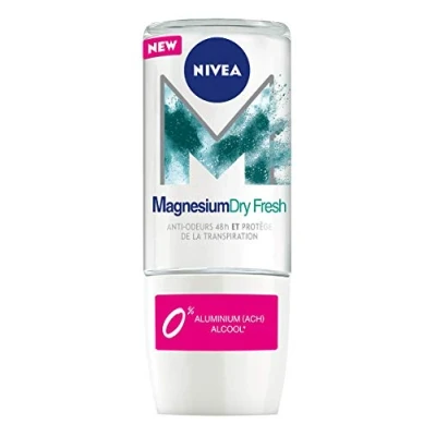 Abbildung von NIVEA Magnesium Dry Fresh Deodorant für Damen (1 x 50 ml), Antitranspirant ohne Aluminiumsalze, Roll on, frisches Gefühl, 48 Stunden