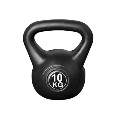 Abbildung von Kettlebell 10 kg Kunststoff für drinnen und draußen Schwarz