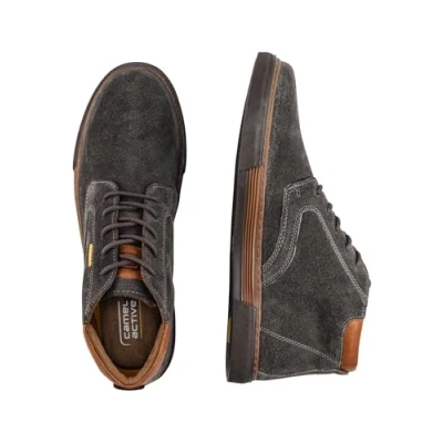 Abbildung von camel active Herren Blake Sneaker high aus Leder Grau menswear 45