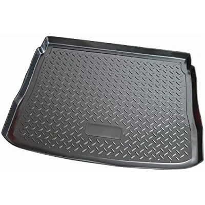 Abbildung von RECAMBO Kofferraumwanne für VW Tiguan 5N, 2007 2016, Standartboden ohne Variosystem, 100% passgenaue Antirutschmatte, Kofferraum Schutzmatte, Gummimatte
