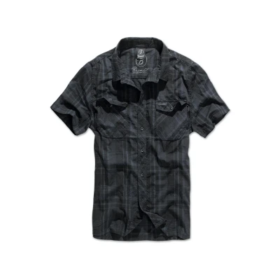 Abbildung von Brandit Roadstar Hemd, Herren, Größe: Large, Blk/blue