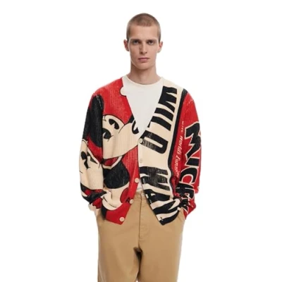 Abbildung von Desigual Strickjacke, Herren, Größe: XL, Red