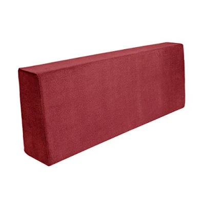 Abbildung von TexDeko BEZUG EASY CLEAN für Palettenkissen (ohne Schaumstoff/Füllung) Replacement Palettenpolster In &amp; Outdoor (Rückenkissen 120x43x20/15cm Bordeaux)