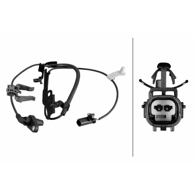 Abbildung von HELLA 6PU 358 219 121 ABS Sensor mit Klammer Hallsensor 2 1075