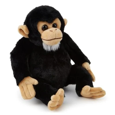 Abbildung von Zappi Co Schimpanse Plüschtier (20 cm Länge) Freundliches und umarmbares Schimpansen Plüsch, ideal für Kinder, die Primaten lieben