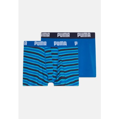 Abbildung von PUMA Boy&#039;s Everyday Striped Boxer, Navy/Blue New, 158/164 (2er Pack)