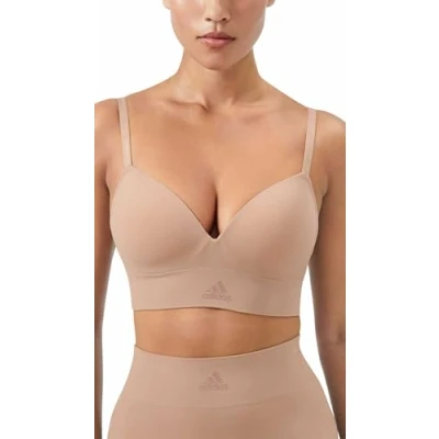 Abbildung von adidas Damen Wireless Bra Sport Active Seamless Micro Stretch BH, Toasted Almond, M