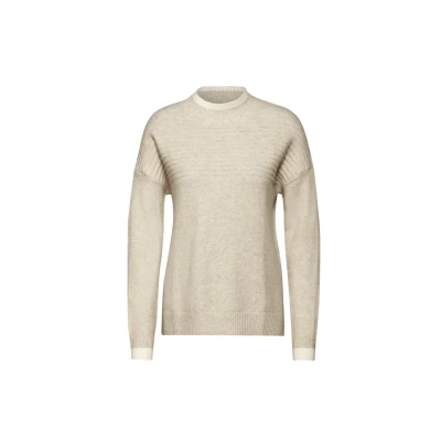 Abbildung von Cecil Strukturmix Strickpullover, Damen, Größe: Small, Beige