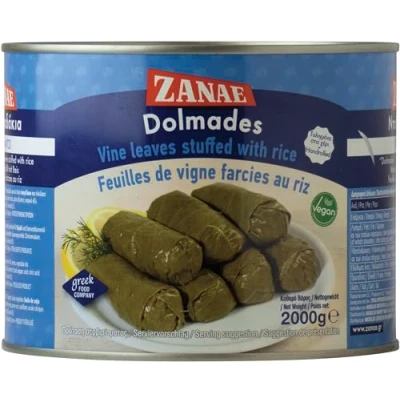 Abbildung von Zanae Weinblätter mit Reis, in Öl, 1er Pack (1 x 2 kg Packung)