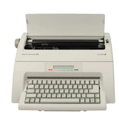 Abbildung von Olympia Schreibmaschine Carrera de Luxe MD Elektronische mit Korrekturspeicher inkl. Farbband Schriftgröße 10 15 Automatischer Papiereinzug