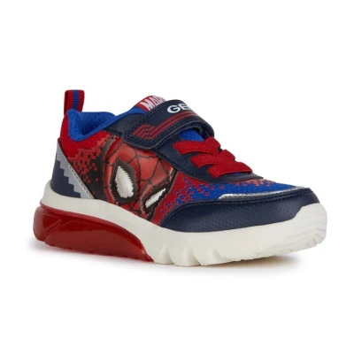 Abbildung von Geox Marvel Spiderman Ciberdron BOY Sneaker low für Kinder, Größe: 33, Navy/red Schuhe
