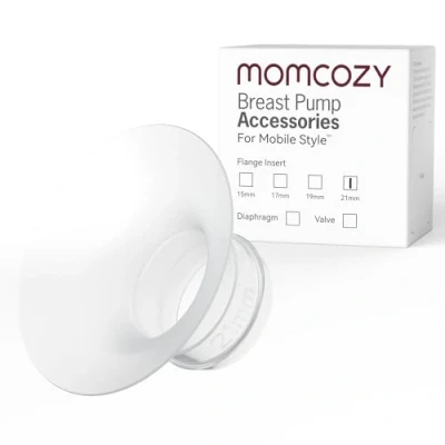 Abbildung von Momcozy Mobile Style M6 Flanscheinsatz 21 mm, Original Ersatzzubehör für Milchpumpen, 1 Stück (21 mm)