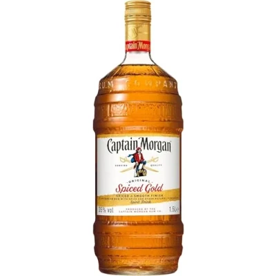Abbildung von Captain Morgan Original Spiced Gold Blended Rum Karibischer Geschmack aus italienischen Gefilden 35% vol 1500ml Einzelflasche
