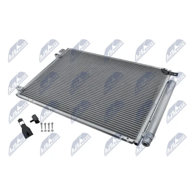 Abbildung von NTY CCS MZ 009 Klimakondensator mit Trockner Aluminium 670mm R134a MAZDA: MPV II (LW) 2.0, 2.0 DI, 2.3 1999 2006