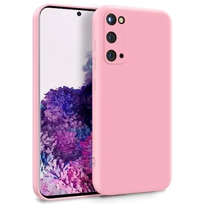 Abbildung von MyGadget Hülle für Samsung Galaxy S20 Zweilagige Handyhülle mit Kameraschutz Cover Innenfutter &amp; Silikon außen Rosa