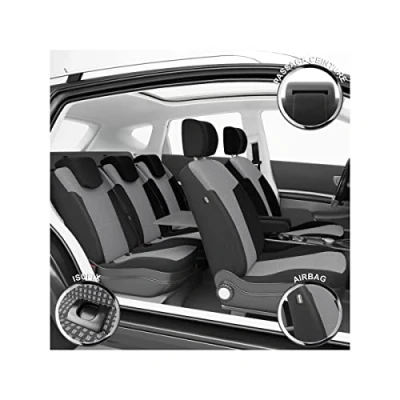 Abbildung von DBS Autositzbezüge nach Maß hochqualitative Fertigung Schnelle Montage Kompatibel mit Airbag Isofix 1011552