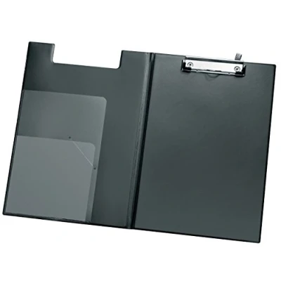 Abbildung von VELOFLEX 4804980 Clipboard Komfort DIN A4, aus PVC Folie, inkluisve Klarsichttaschen, schwarz