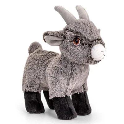 Abbildung von azzesso Kuscheltier Ziege (1 St., 20 cm), flauschiges Stofftier, Grau, Plüsch