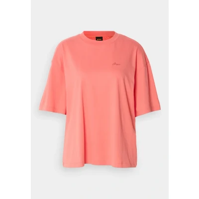 Abbildung von BOSS Tshirt print, Damen, Größe: Large, Light pastel red
