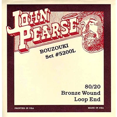 Abbildung von John Pearse Irische Bouzouki Saiten, leicht, mit Schlaufe