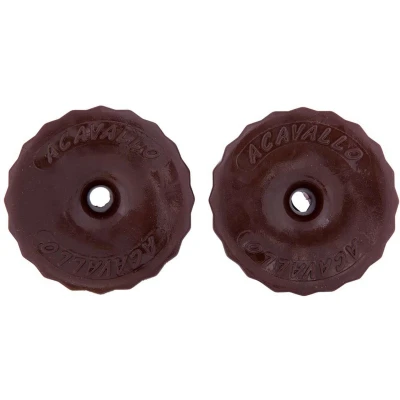 Abbildung von Acavallo Gebissscheiben Soft Gel Braun