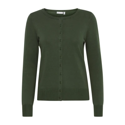 Abbildung von Fransa Zubasic Strickjacke, Damen, Größe: Small, Rifle green
