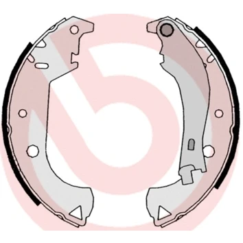 Abbildung von BREMBO S 23 524 Bremsbacken 229 42 mit Handbremshebel FIAT: Doblo I Kombi, Cargo