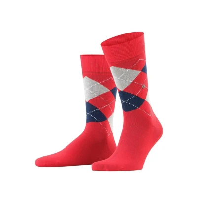 Abbildung von Burlington KING Onesize Socken, Herren, Größe: 41 46, Rot/blau/grau