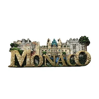Abbildung von Monaco 3D Letters Palace Kühlschrankmagnet Travel Sticker Souvenirs, Home &amp; Kitchen Dekoration aus China