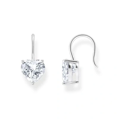 Abbildung von Thomas SABO Heart Ohrringe, Damen, Größe: One Size, White