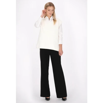 Abbildung von Dreimaster Top, Damen, Größe: XL/XXL, Wollweiss