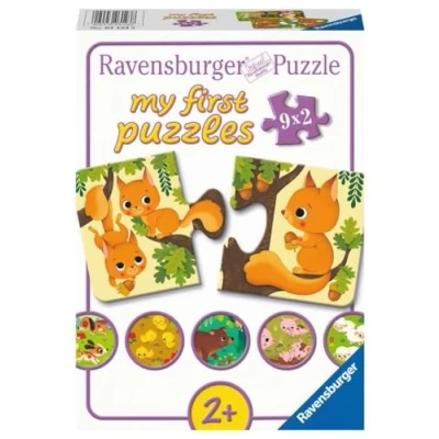 Abbildung von Ravensburger Kinderpuzzle Tiere und ihre Kinder 9x2 Teile My First Puzzle für ab 2 Jahren