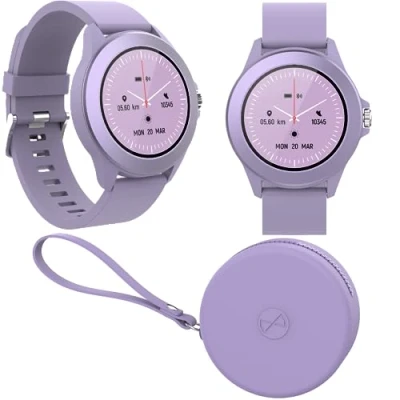 Abbildung von FOREVER Colorum CW 300 Lila Smartwatch Wasserdicht IP68 Pulsuhr mit Schrittzähler Schlaftracker Kalorienzähler Lange Akkulaufzeit Android/iOS Sportuhr Damen Herren Unisex Stilvolles Design