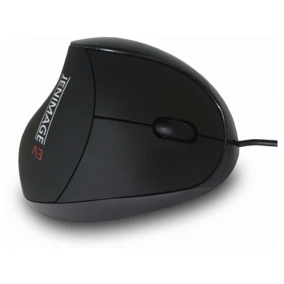 Abbildung von JENIMAGE EV Vertical Rechtshänder Maus ergonomisch kabelgebunden schwarz