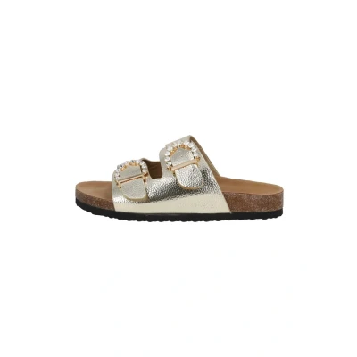 Abbildung von Palado by Sila Sahin Obestos Pantolette flach, Damen, Größe: 37, Gold metallic Schuhe