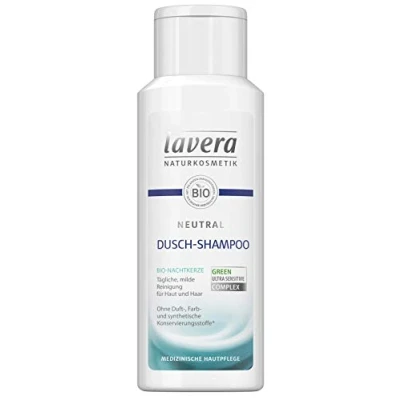 Abbildung von lavera Neutral Dusch Shampoo 2 in 1 &amp; Duschgel mit Bio Nachtkerze für Haut Haar Seifenfreie milde Rezeptur Neurodermitis Naturkosmetik vegan (1 x 200 ml)