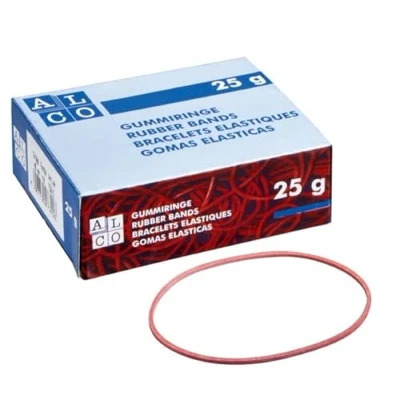 Abbildung von Alco Gummiring Naturkautschuk 50mm rot 25g