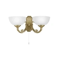 Abbildung von Eglo 82752 Wandleuchte 2 flammig ANTIK Klassik SAVOY brüniert, E14 max. 2X40W