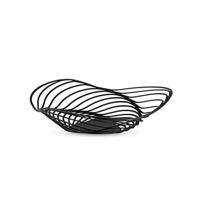 Abbildung von Alessi Trinity ACO03 B Design Obstschale aus Stahl mit Epoxidharz, Groß, Schwarz