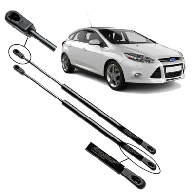 Abbildung von Ramor Strutz 2x Gasfeder Dämpfer Heckklappe Kompatibel mit Ford Focus mk3 2010 2018. Gasdruckfeder Heckklappendämpfer Ersatz für 1747492 und Andere.