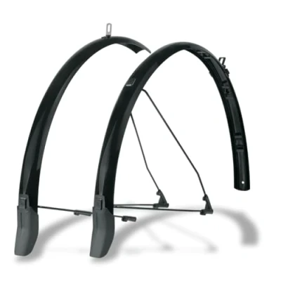Abbildung von SKS GERMANY BLUEMELS CABLE LINE 28″ 45 SET Schutzblech Set, Fahrradzubehör, Radschutz (Sandwichkonstruktion, robust und biegesteif, Kabelführungssystem, integrierter Kabelkanal für Rücklicht), Schwarz
